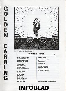 Golden Earring fanclub magazine 1999#2 front cover